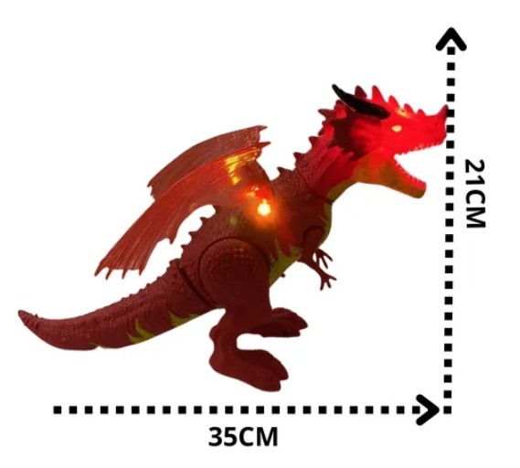 DRAGAO LANCA CHAMAS 15X25CM